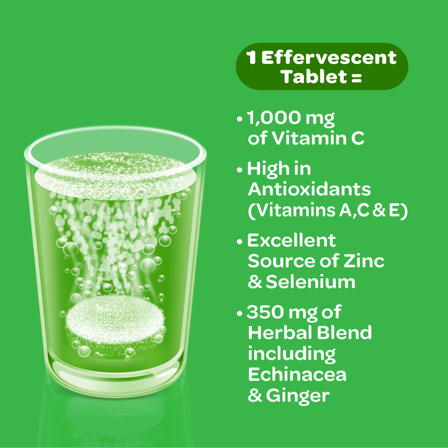 Airborne Lemon Lime Effervescent Immune Support Supplement